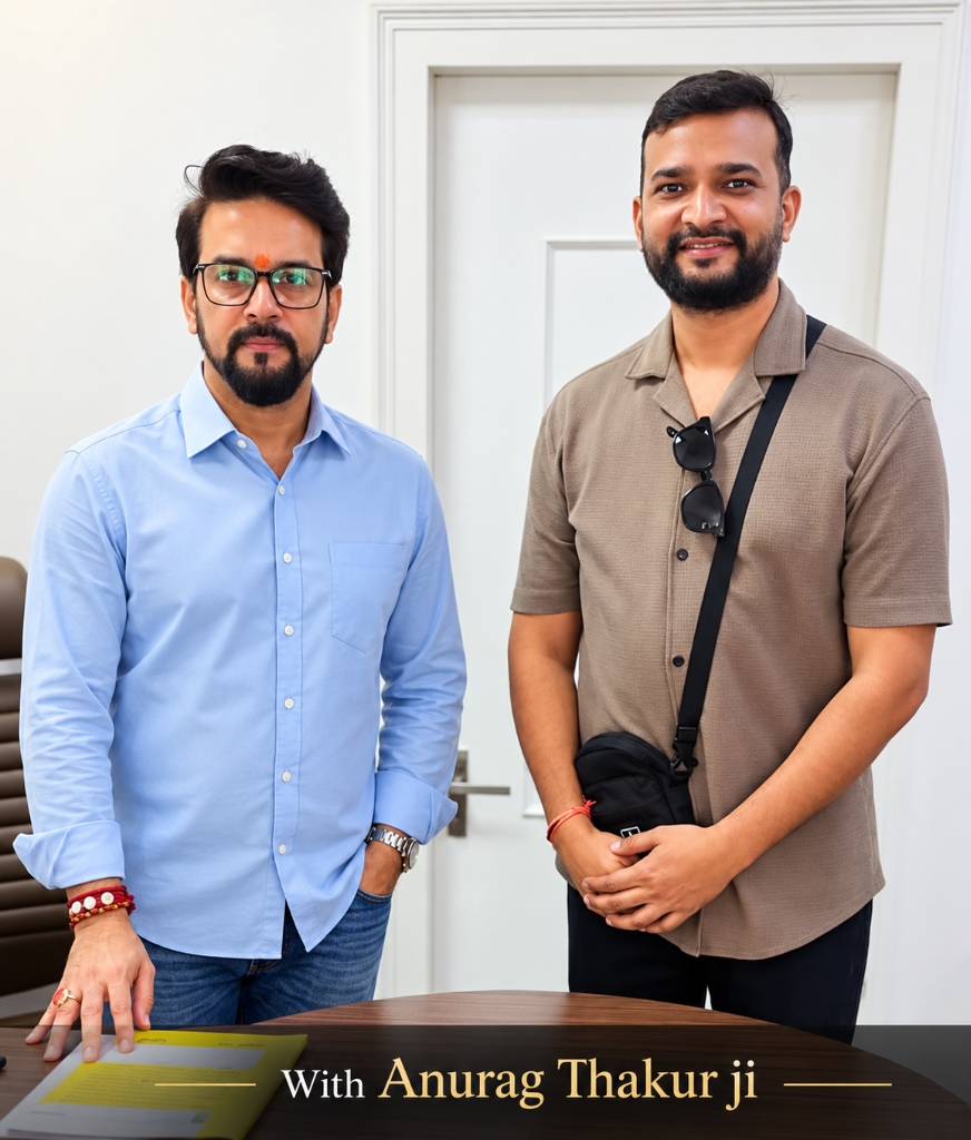 With Anurag Thakur Ji